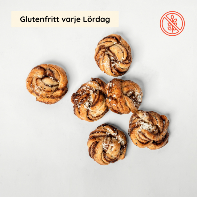 Köp 6 betala för 5 Glutenfria Kanelbullar
