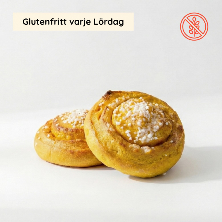Glutenfri Saffransbulle i gruppen Alla produkter / Glutenfritt hos Morgonexpressen (gullegarden-1saffranbulle)