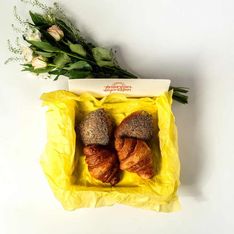 Lilla Blomstergåvan i gruppen Alla produkter / Frukostpaket hos Morgonexpressen (set-gateau-lillablomster)