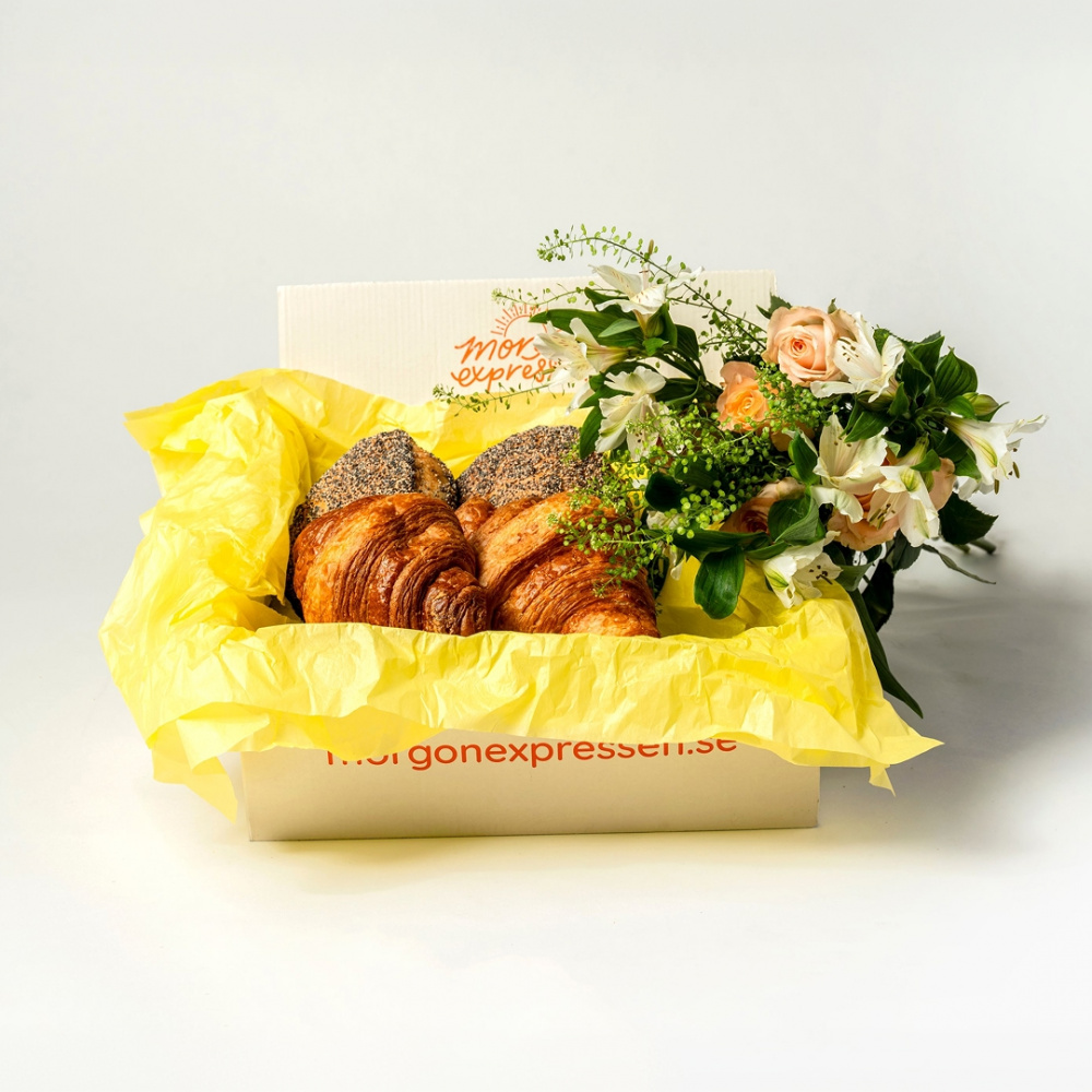 Lilla Blomstergåvan i gruppen Alla produkter / Frukostpaket hos Morgonexpressen (set-gateau-lillablomster)
